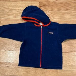 Patagonia 6-12 M fleece hooded jacket